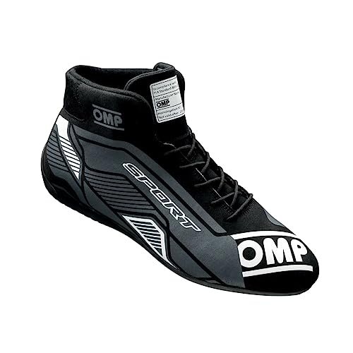 Omp Buty sportowe unisex My2022 czarne/białe, rozmiar 44 Fia 8856-2018 buty do łodzi, standardowe, UE