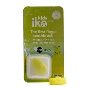 IKO KIDS Kieszonkowa szczoteczka do zębów zielone jabłuszko - Szczoteczki do zębów - miniaturka - grafika 1