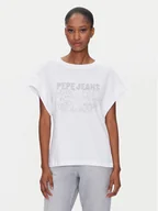 Koszulki i topy damskie - Pepe Jeans T-Shirt Lira PL505996 Biały Regular Fit - miniaturka - grafika 1