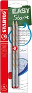 Ołówki - Ołówek STABILO EASYgraph S HB srebrny metaliczny R 2 szt. - miniaturka - grafika 1