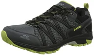 Buty trekkingowe męskie - Hi-Tec Męskie buty trekkingowe Serra Trail Charcoal/Chartreuse UK7, 7 UK - miniaturka - grafika 1