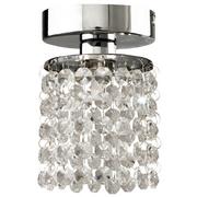 Lampy sufitowe - Candellux ROYAL Plafon 3X40W G9 Chrom KRYSZTAŁKI CZARNE 98-35908 - miniaturka - grafika 1