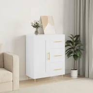 Komody - vidaXL Szafka, biała, 69,5x34x90 cm, materiał drewnopochodny - miniaturka - grafika 1