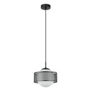 Lampy sufitowe - Lomica D25 lampa wisząca 1-punktowa czarna PND-55456-1L-BK - miniaturka - grafika 1