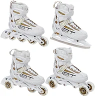 Łyżwy - Rolki Łyżwy Regulowane 4W1 Raven Profession White/Gold 31-35 - miniaturka - grafika 1