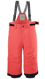 first instinct by killtec Dziecięce spodnie funkcyjne/spodnie narciarskie z szelkami i łapami śnieżnymi FISW 7 MNS SKI PNTS, Coral pink, 86/92, 38918-000 - Spodnie narciarskie - miniaturka - grafika 1