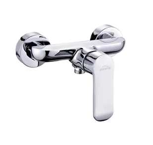 Invena ZESTAW NATRYSKOWY 70 cm+Bateria natryskowa ścienna chrom BN-90-001 siros+AU-80-001 - Zestawy prysznicowe - miniaturka - grafika 1