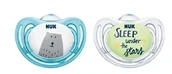 Smoczki uspokajające - Nuk Nuk smoczek uspokajający silikonowy 0-6m-cy Hello Adventure 2szt - miniaturka - grafika 1