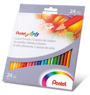 Przybory szkolne - Pentel Zestaw kolorowanka + Kredki 24 szt. ZESTAW CB8-24 - miniaturka - grafika 1