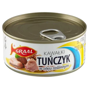 GRAAL Tuńczyk kawałki w oleju roślinnym 170 g - Konserwy i dania rybne - miniaturka - grafika 1