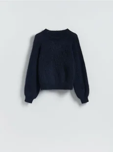 Reserved - Sweter z moherem - granatowy - Moda i Uroda OUTLET - miniaturka - grafika 1