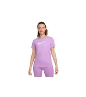 Koszulki i topy damskie - NIKE Damska koszulka Dri-Fit Swoosh, Rush Fuchsia/Pure/HTR/Biały, XS, Rush Fuksja/czysty/Htr/Biały, XS - miniaturka - grafika 1