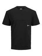 Koszulki męskie - Jack & Jones Jorclan Tee SS Crew Neck Koszulka męska, czarny, L - miniaturka - grafika 1
