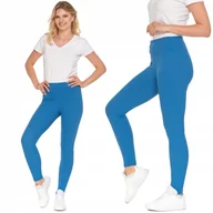Legginsy - Moraj Legginsy Prążkowane z Wysokim Stanem 1500-014 Niebieski L/XL - miniaturka - grafika 1