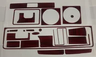 Akcesoria motoryzacyjne - VW GOLF 2 II OKLEINY KOKPITU DEKORY OKŁADZINY NA DESKĘ PULPIT DRZEWO TUNING NAKLEJKI 3D NAKŁADKI KOKPIT DESKA PANEL - miniaturka - grafika 1