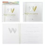 Kartki okolicznościowe i zaproszenia - Zaproszenie Ślub 5szt - miniaturka - grafika 1