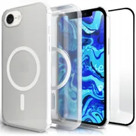 Etui i futerały do telefonów - Etui Do Magsafe Do Apple iPhone 16e Przezroczyste, Wzmacniane Szkło 9H - miniaturka - grafika 1