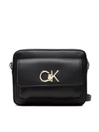 Torebki damskie - Calvin Klein Torebka Re-Lock Camera Bag With Flap Pbl K60K609397 Czarny - miniaturka - grafika 1