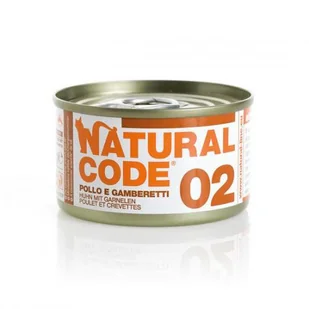 Natural Code 02 Kurczak I Krewetki - Mokra Karma Dla Kota - Puszka 85G - Mokra karma dla kotów - miniaturka - grafika 1