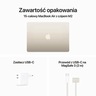 Apple MacBook Air 15" M2 8-core CPU + 10-core GPU / 8GB RAM / 256GB SSD / Klawiatura US / Starlight MQKU3ZE/A/US_256SSD - Laptopy - miniaturka - grafika 13
