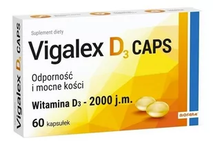 Vigalex D3 Caps 2000 j.m. x 60 kaps - Witaminy i minerały - miniaturka - grafika 1