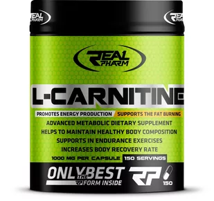 Real Pharm L-Carnitine 150 kaps. - Spalacze tłuszczu - miniaturka - grafika 1