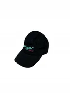Czapki i chusty sportowe męskie - Czarna czapka z daszkiem napisy One Size Uni - miniaturka - grafika 1
