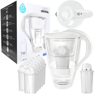 Dzbanki filtrujące - Dafi Crystal Dzbanek Filtrujący Szklany 2L + 1X Dafi Classic Wkład Filtrujący + 9X Wessper Aquaclassic Wkład Filtrujący Do Dzbanków: Brita, Aquaphor.. - miniaturka - grafika 1