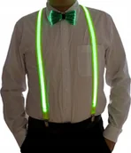 Dodatki do ubrań - SZELKI ŚWIECĄCE LED NA IMPREZĘ HALLOWEEN szelki do spodni wielokolorowy - miniaturka - grafika 1