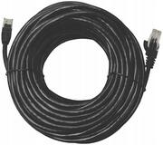Kable miedziane - Digitus CAT 5e U-UTP patch cable PVC AWG 26/7 length 15m color black DK-1512-150/BL - miniaturka - grafika 1