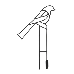 Lamela Podpórka do roślin 45 cm ptaki 2szt. czarna - Pozostałe akcesoria do uprawy roślin - miniaturka - grafika 1