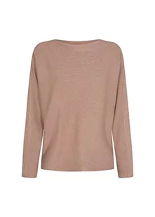 SOYACONCEPT Sweter damski, Stucco brązowy melanż, M - Swetry damskie - miniaturka - grafika 1