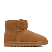 Buty dla dziewczynek - Śniegowce DeeZee DZKD-MX04 Beżowy - miniaturka - grafika 1