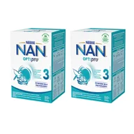 Mleko modyfikowane - Zestaw Nestle NAN Optipro 3, mleko modyfikowane Junior dla dzieci po 1 roku, 2 x 650 g - miniaturka - grafika 1