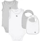 Śpiochy dla niemowląt - Calvin Klein Jeans Zestaw MONOGRAM SLVLS BODY BIB GIFTPACK - miniaturka - grafika 1