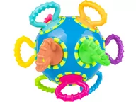 Gryzaki dla dzieci - GRZECHOTKA GRYZAK PIŁKA KOLOROWA SENSORYCZNA Z WYPUSTKAMI - miniaturka - grafika 1