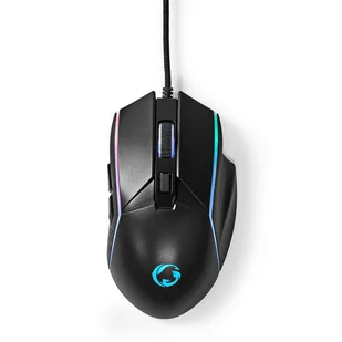 Nedis GMWD510BK USB Typu-A Optyczny 7200 DPI - Myszki - miniaturka - grafika 1