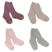 Skarpetki dla dzieci - GoBabyGo antypoślizgowe skarpetki do nauki chodzenia 6 m+ zestaw 4 par - miniaturka - grafika 1