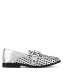 Mokasyny damskie - Badura Mokasyny CALLA-V179217-325 Srebrny - miniaturka - grafika 1