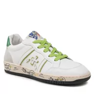 Buty dla chłopców - Sneakersy Premiata Wally 18311853 M White/Green - miniaturka - grafika 1