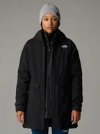 Kurtki i kamizelki sportowe damskie - The North Face Parka funkcyjna 3w1 w kolorze czarnym - miniaturka - grafika 1