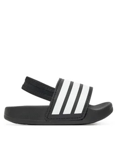 adidas Sandały adilette Estrap JR5323 Czarny - Buty dla chłopców - miniaturka - grafika 1