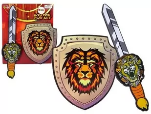 Piankowy zestaw rycerza z lwem - Militaria i wojskowość - miniaturka - grafika 1