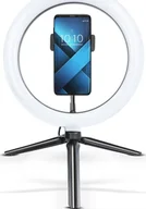 Wyposażenie ciemni fotograficznej - Lampa pierścieniowa Techonic LED Ring Stream 10 cali z uchwytem na telefon - miniaturka - grafika 1