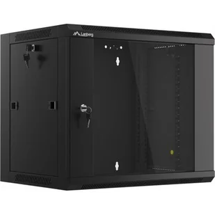 Lanberg Szafa wisząca 19 cali 9U 570X450 CZARNA SZYBKI MONTAŻ WFFA-5409-10B - Szafy rack - miniaturka - grafika 1