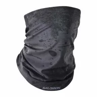 Czapki i chusty sportowe damskie - Ocieplacz na szyję Salomon Cross Deep Black - miniaturka - grafika 1