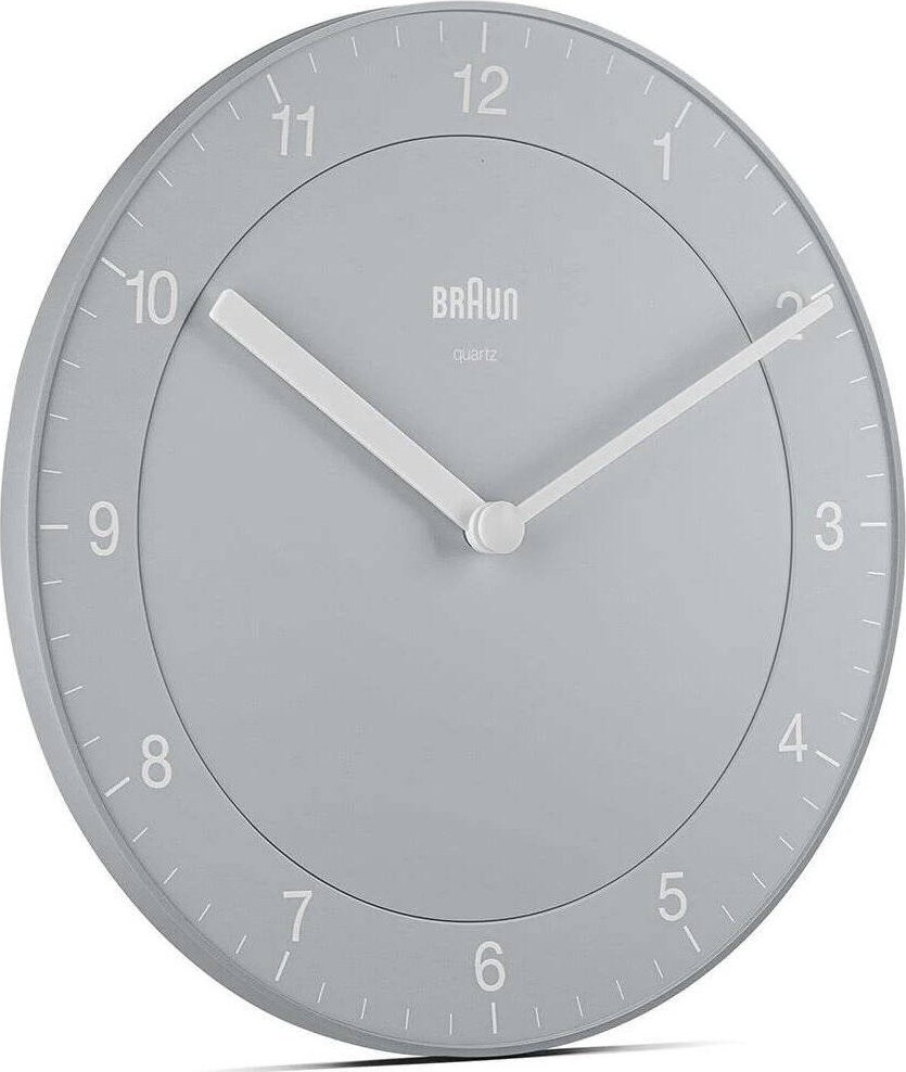 Braun Zegar ścienny Braun BC06G szary 20 cm .
