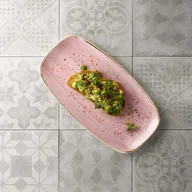 Talerze - TALERZ PROSTOKĄTNY STONECAST PETAL PINK 30 x 15,3 cm PORCELANA CHURCHILL RÓŻOWA - miniaturka - grafika 1