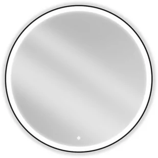 Mexen Esso lustro łazienkowe podświetlane, okragłe 100 cm, LED 6000K, antypara, rama czarna - 9825-100-100-611-70 - Lustra - miniaturka - grafika 1
