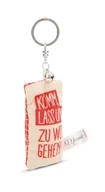 Plecaki - NICI 62114 breloczek do kluczy mini pluszowa poduszka "Chodź, daj nam za daleko" 8 cm z dzwoneczkiem kolorowym towarzyszem do plecaka lub torby, uchwyt na klucze dla małych i dużych 62114 - miniaturka - grafika 1